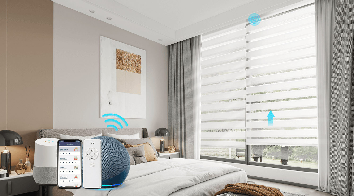 Motorized Window Top Benefits Of Motorized Window Blinds | Go Smart Blinds