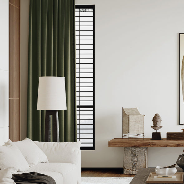 BREEZE Custom Motorized 85% Blackout Curtains, 8 Colors