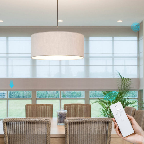 Stores Shangri-la motorisés SHEER Smart Home avec filtrage de la lumière, 6 couleurs
