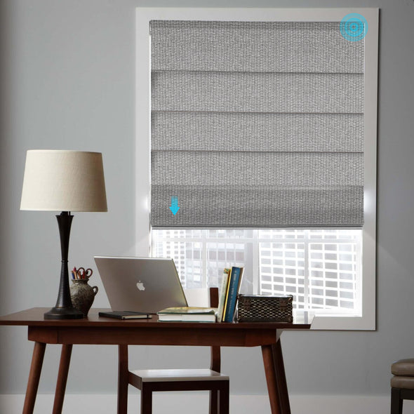 SORRENTO Smart Home Motorized Blackout Roman Shades, 3 colors