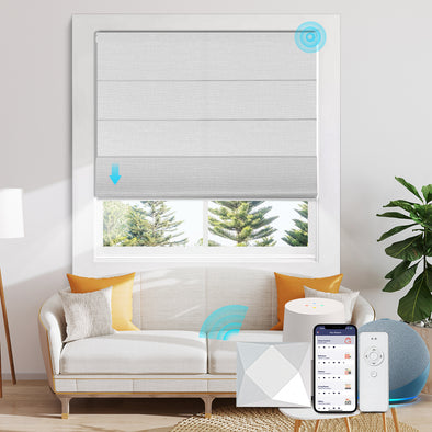LUNAR Smart Home Stores motorisés Shangri-la occultants, 4 couleurs