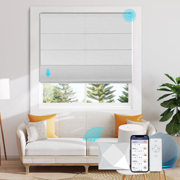 LUNAR Smart Home Stores motorisés Shangri-la occultants, 4 couleurs