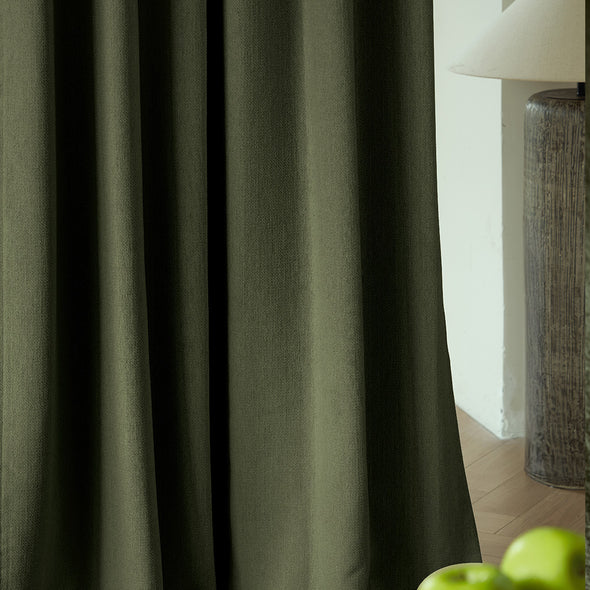 BREEZE Custom Motorized 85% Blackout Curtains, 8 Colors