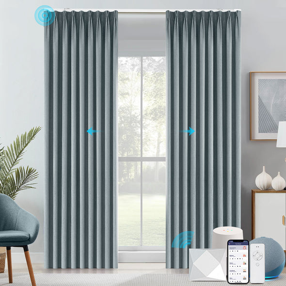 HERRIN Custom Motorized 95% Blackout Curtains, 6 Colors