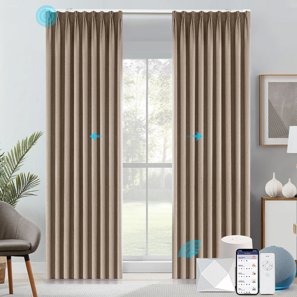 HERRIN Custom Motorized 95% Blackout Curtains, 6 Colors