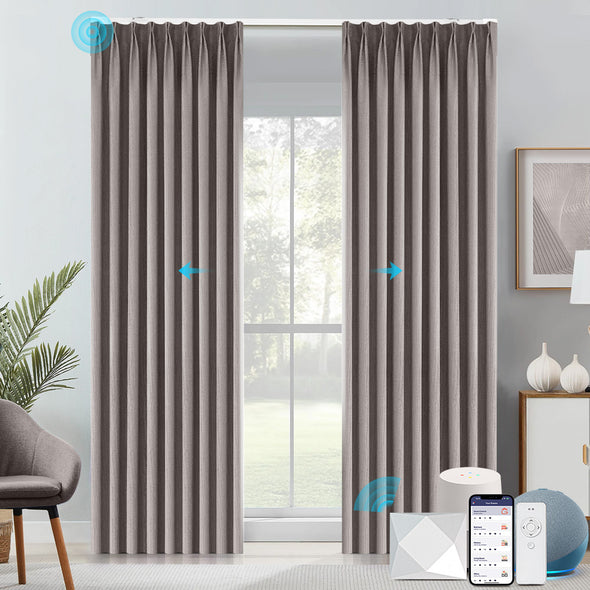 HERRIN Custom Motorized 95% Blackout Curtains, 6 Colors
