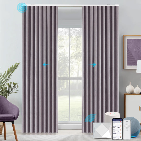 HERRIN Custom Motorized 95% Blackout Curtains, 6 Colors