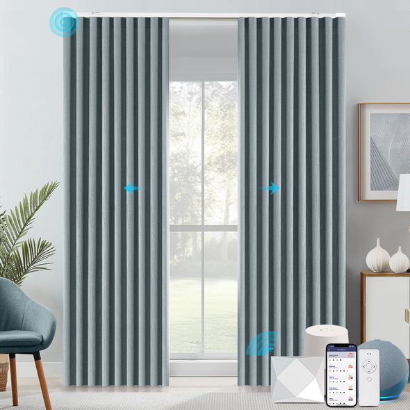 HERRIN Custom Motorized 95% Blackout Curtains, 6 Colors