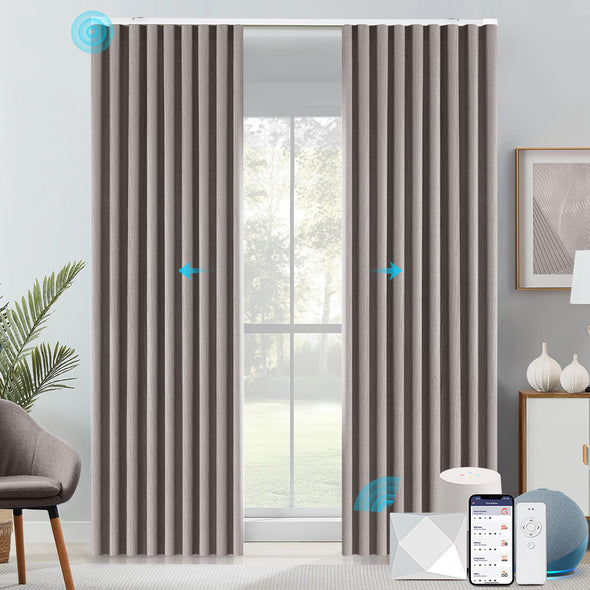 HERRIN Custom Motorized 95% Blackout Curtains, 6 Colors