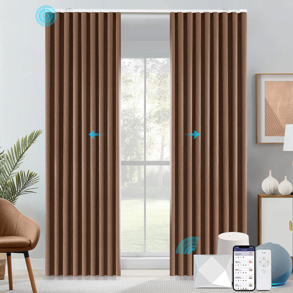 HERRIN Custom Motorized 95% Blackout Curtains, 6 Colors