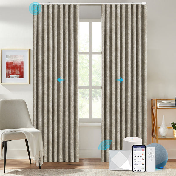 PALMAR Custom Motorized 80% Blackout Curtains