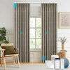 Electric curtains from MELLOW series installed in a living room.