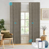 Electric curtains from MELLOW series installed in a living room.