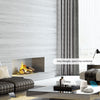 NOVA smart blackout curtains integrated with Google Assistant, featuring voice control for convenient automated operation in a stylish contemporary interior.