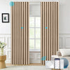 Electric curtains from MELLOW series installed in a bedroom.