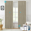 Electric curtains from MELLOW series installed in a bedroom.