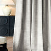 Mid-range close-up of STRONA curtain fabric highlighting subtle crosshatched texture and layered weave, providing a refined matte finish for high-end interiors.
