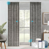 Smart STRONA motorized blackout curtains with elegant pinch pleat design, voice and app control