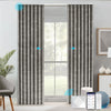 Smart STRONA motorized blackout curtains with elegant ripplefold design, voice and app control