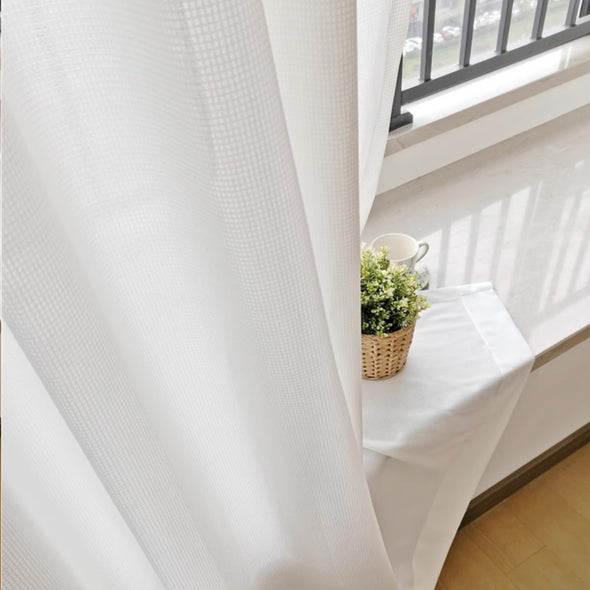 MIRROR Custom Motorized Sheer Curtains with UV Protection, up to 6m / 236"