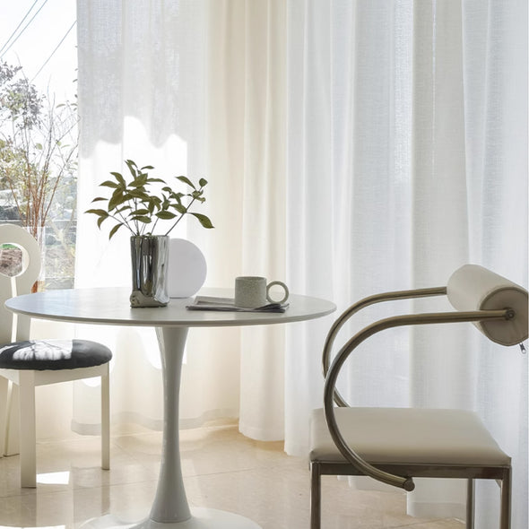 PEARL Custom Motorized Sheer Curtains, White, up to 6m / 236"