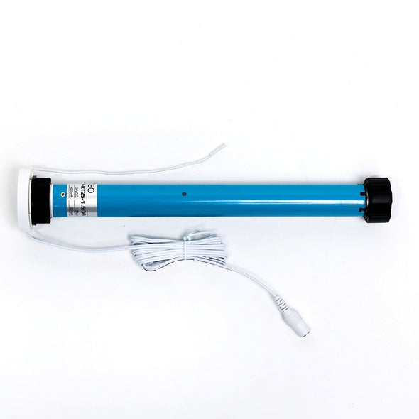 Moteur tubulaire DIY 25 mm RT25 24 V DC enfichable pour stores avec tube 1,5 pouces/38 mm, télécommande ou contrôle par application via Blue LINK