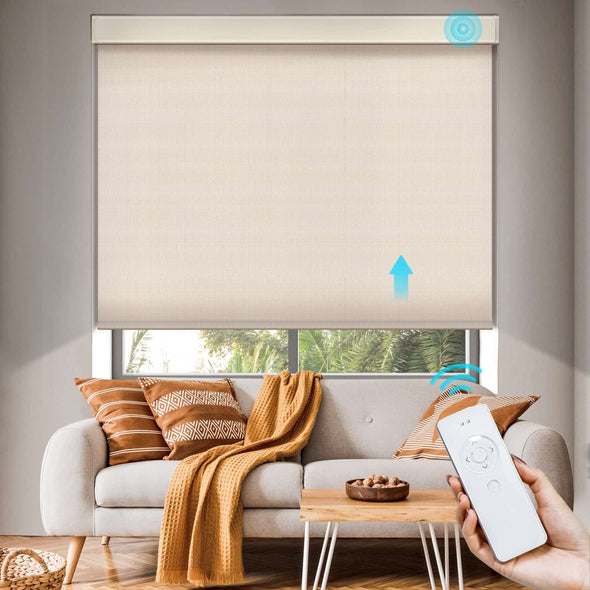 SOLO Smart Motorized Blackout Roller Shades, 3 Colors