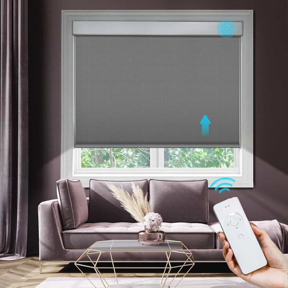 SOLO Smart Motorized Blackout Roller Shades, 3 Colors