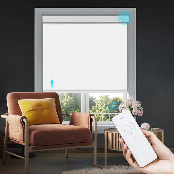 FANTASY Blackout Smart Home Motorized Roller Blinds, 4 colors (same color on reverse side)