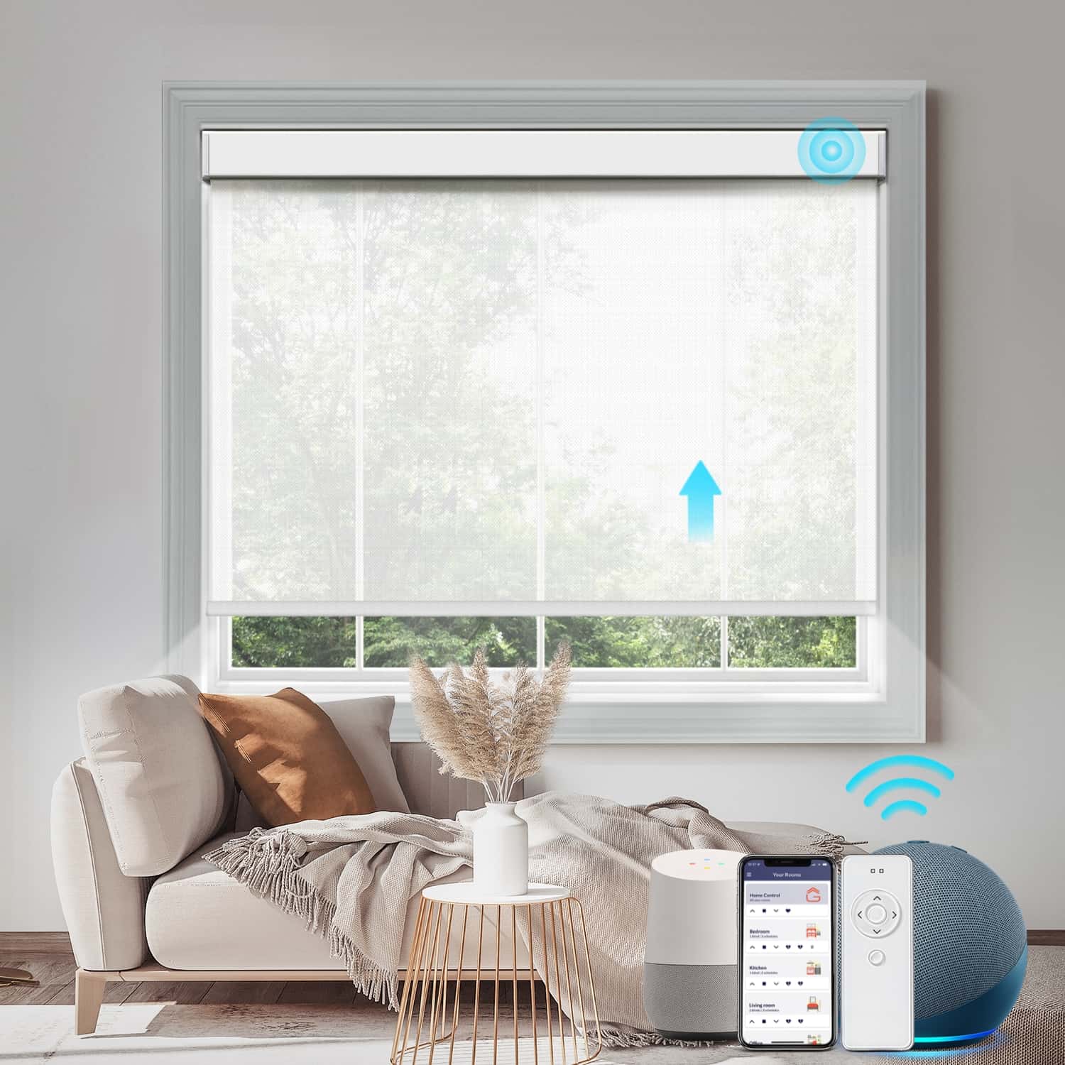 Motorized Solar Roller Shades 5 Go Smart Blinds motorized-solar-roller-shades-5-go-smart-blinds