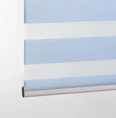 COMFORT Light Filtering Zebra Blind Free Sample Designed for Smart Home Blinds, 8 colors